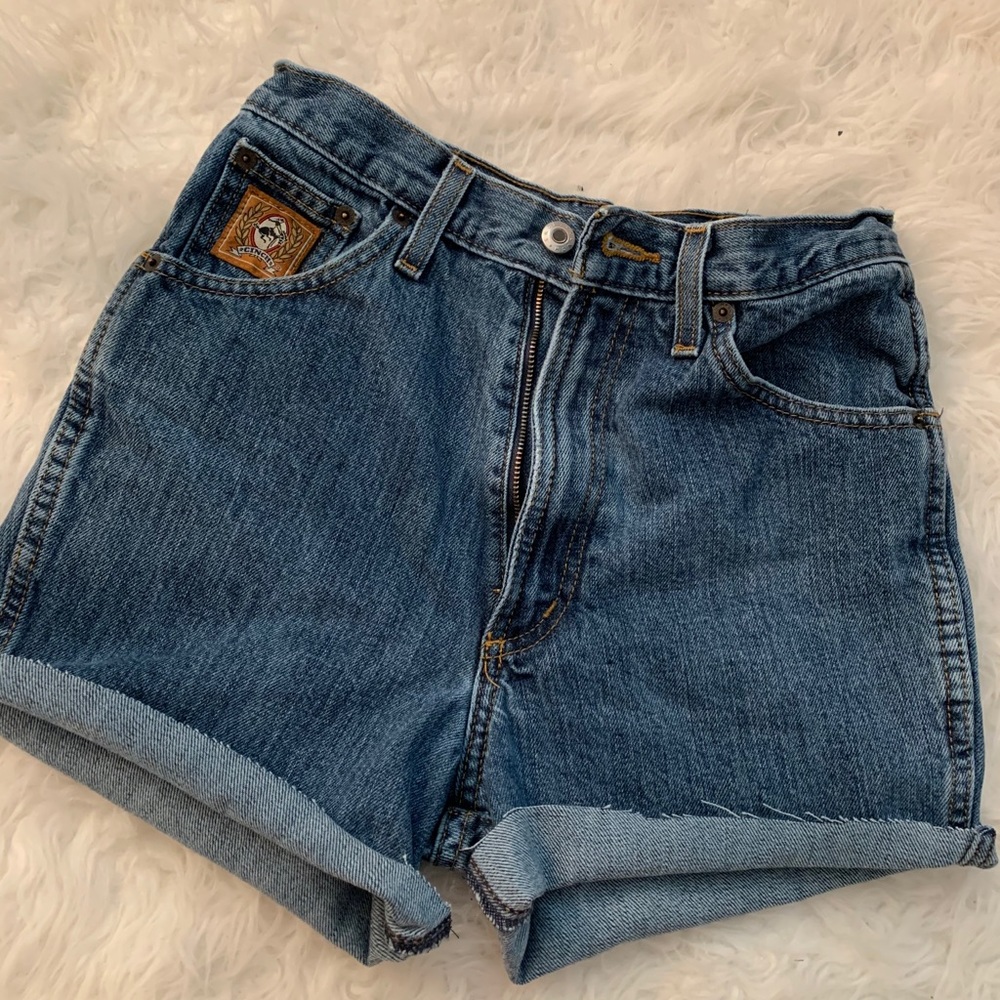 Vintage high waist denim shorts